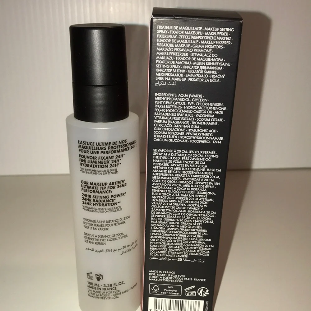 Makeup Forever Full Size Setting Spray 24HR MIST & FIX 3.38 fl oz NEW
